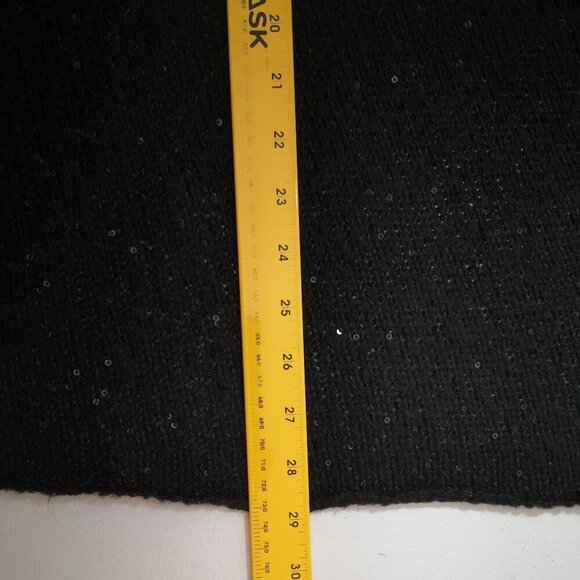 J. Jill Ladies Black with Sequins Size Large Petite Open Cardigan - Picture 9 of 9